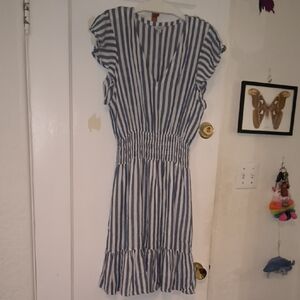 Rails | Blue and White Striped Midi Dress